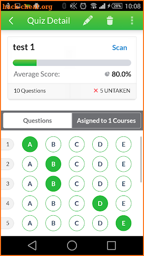 Quick Key - Mobile Grading App screenshot