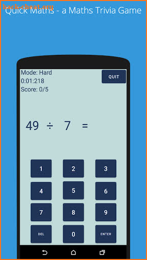 Quick Maths screenshot