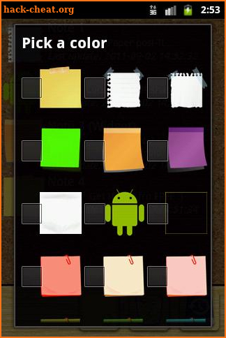 Quick Note sticky note widget screenshot