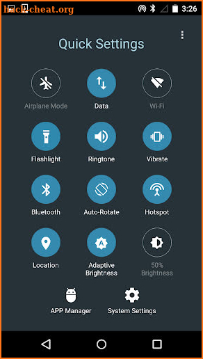 Quick Settings for Android- Toggle & Control Panel screenshot