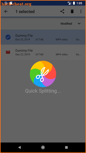 Quick Split - Video splitter for WhatsApp status screenshot