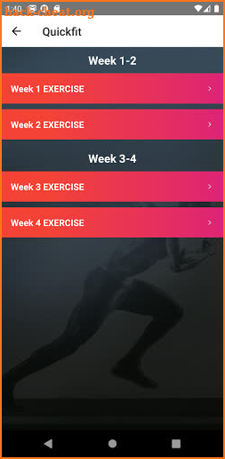 QuickFit Guru screenshot