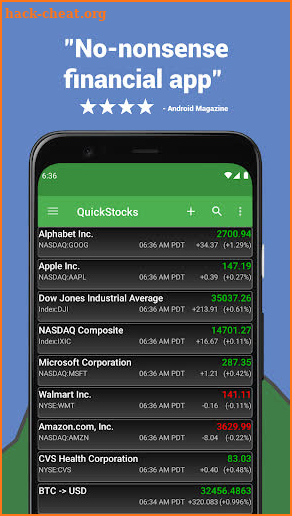 QuickStocks screenshot