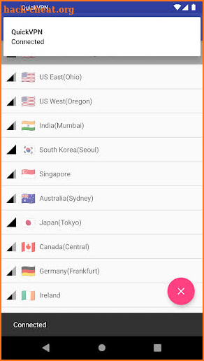 QuickVPN screenshot