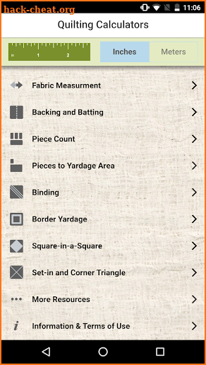 Quilting Calculators screenshot