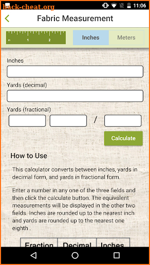 Quilting Calculators screenshot