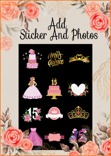 Quinceañera invitations maker screenshot