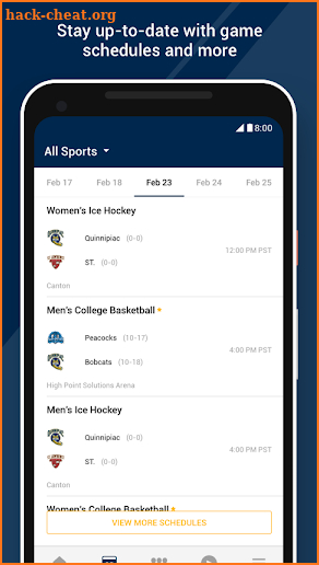 Quinnipiac Athletics screenshot