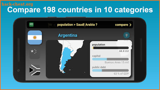 Quiz 198 - Countries in Comparison screenshot