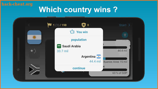 Quiz 198 - Countries in Comparison screenshot