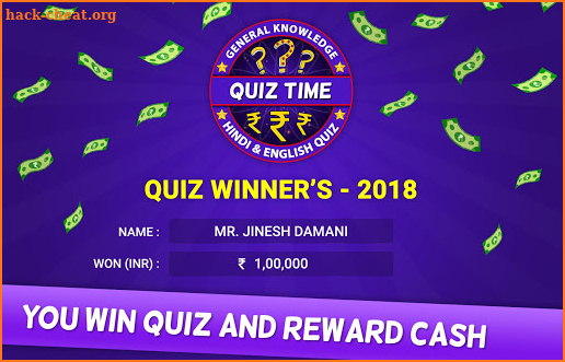 Quiz 2018 : Win Money Quiz Game screenshot