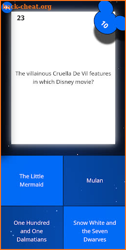 Quiz about disney screenshot