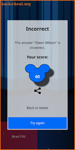 Quiz about disney screenshot