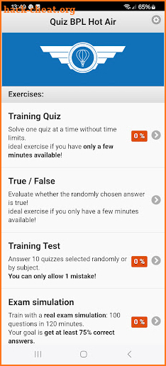 Quiz BPL HotAir English screenshot