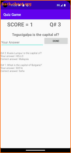 Quiz Game screenshot