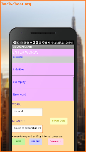 QUIZ GENERATOR screenshot