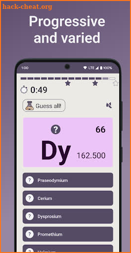 Quiz School | Periodic table screenshot