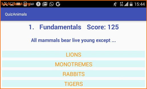 QuizAnimals screenshot