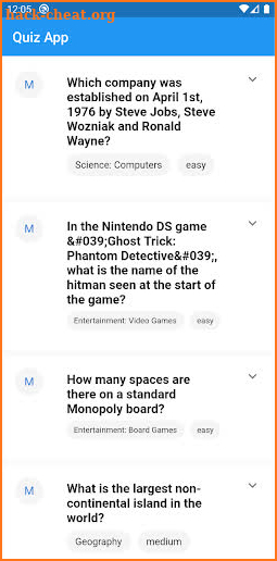 Quizapp screenshot