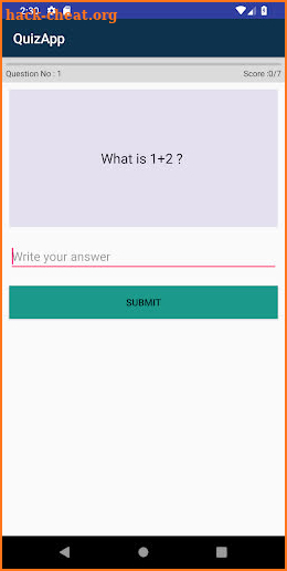 QuizMath screenshot