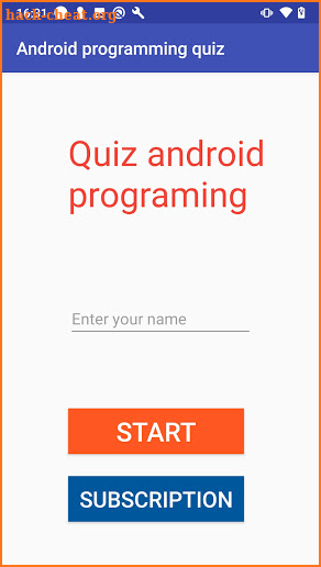 Quizz android game screenshot