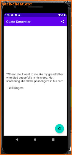 Quote app screenshot