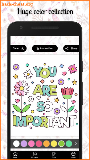 Quote Coloring Book Pages - Life Inspiration Quote screenshot