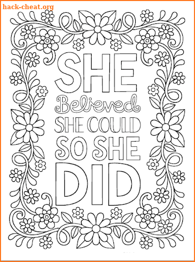 Quote Coloring Pages For Adults screenshot