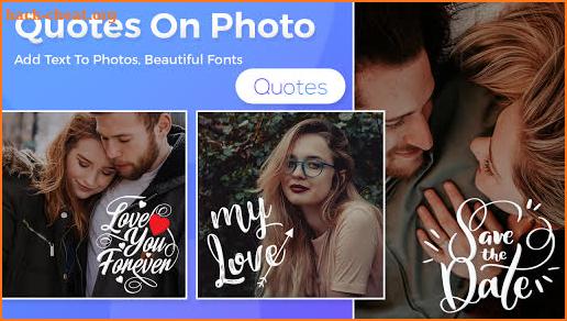 Quotes on photos, photo editor, photo text editor screenshot