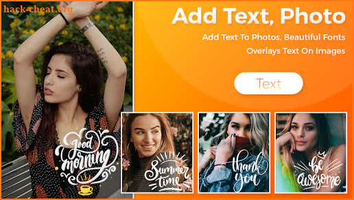 Quotes on photos, photo editor, photo text editor screenshot