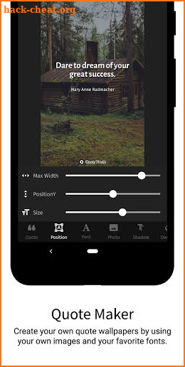 QuoteWalls - Quote Wallpapers & Quote Maker screenshot