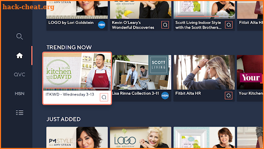 QVC+ and HSN+ screenshot