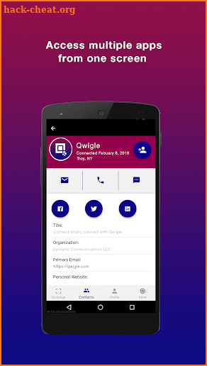 Qwigle: Quick Contact Exchange screenshot