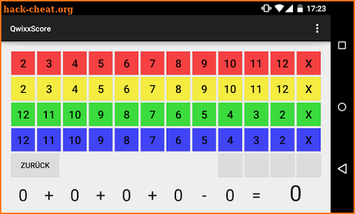 QwixxScore screenshot