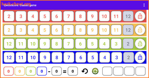 QwixxScore screenshot