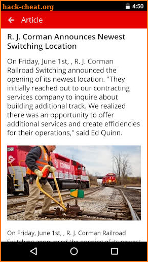 R. J. Corman Mainline screenshot