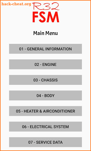 R32 GTR Service Manual screenshot