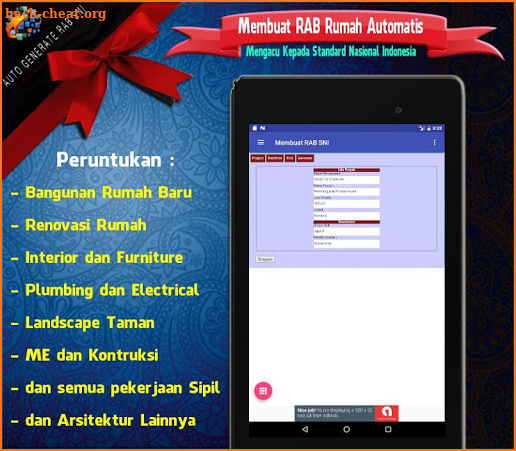 RAB Rumah & Kontruksi : Rencana Anggaran Biaya SNI screenshot