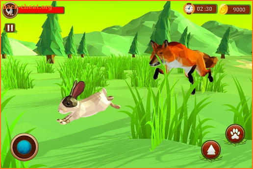 Rabbit Simulator Poly Art Adventure screenshot