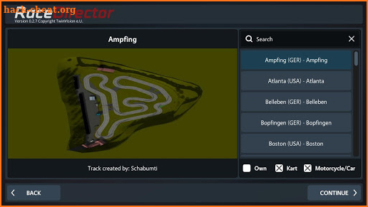 RaceDirector TrackDay screenshot