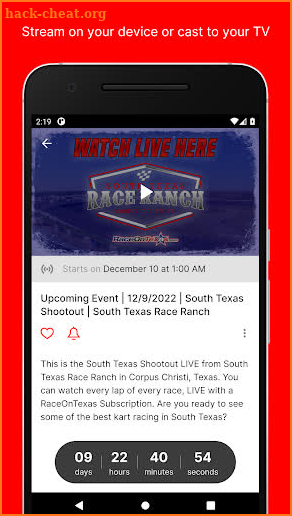 RaceOnTexas screenshot