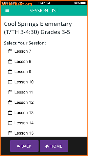 RacePlanner Attendance Tracker screenshot