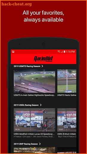 RacinDirt TV screenshot