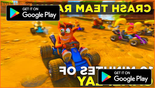 Racing Kart for Crash! Game Bandicoot Free screenshot