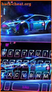 Racing Sports Car Keyboard Theme screenshot