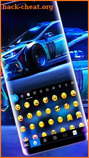 Racing Sports Car Keyboard Theme screenshot