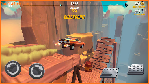 Racing Terrain Car Stunt Trial screenshot