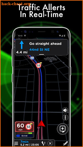 Radar detector screenshot