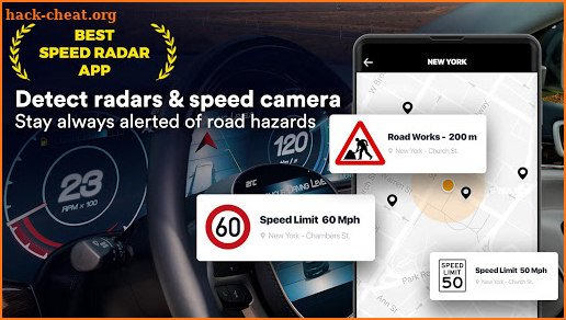 Radar: Speed Camera, HUD Speedometer, Radar Detect screenshot