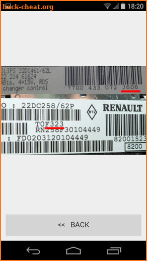 RADIO CODE CALC FOR RENAULT - NO LIMIT screenshot